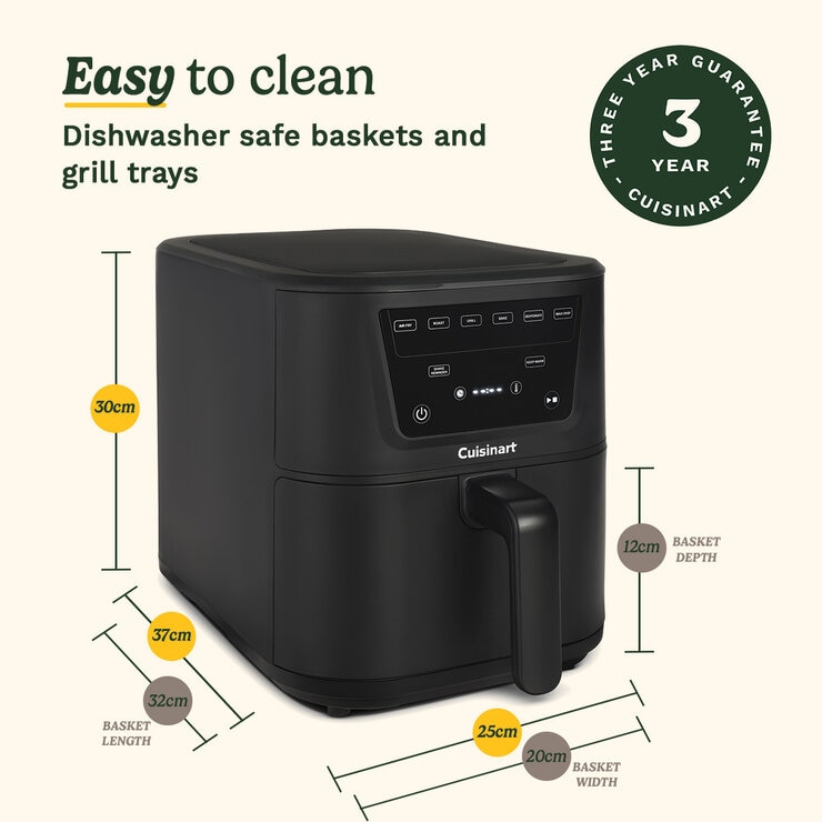 Lifestyle image of Cuisinart 7.6L Air Fryer easy to clean