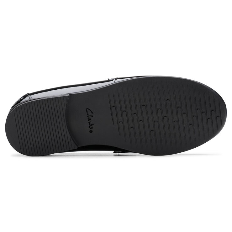 Clarks Kids Finja Bright Black Patent Shoes Clarks Kids Finja Bright Black Patent Shoes