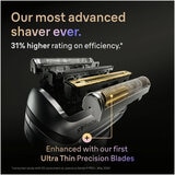 Lifestyle image of Braun Series 9 Pro+ Shaver withultra thin precision blades