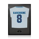 Paul Gascoigne Signed Framed England Football Shirt