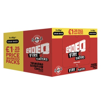 Seabrook Loaded Fire Eaters Scorpion Chilli, 11 x 65g