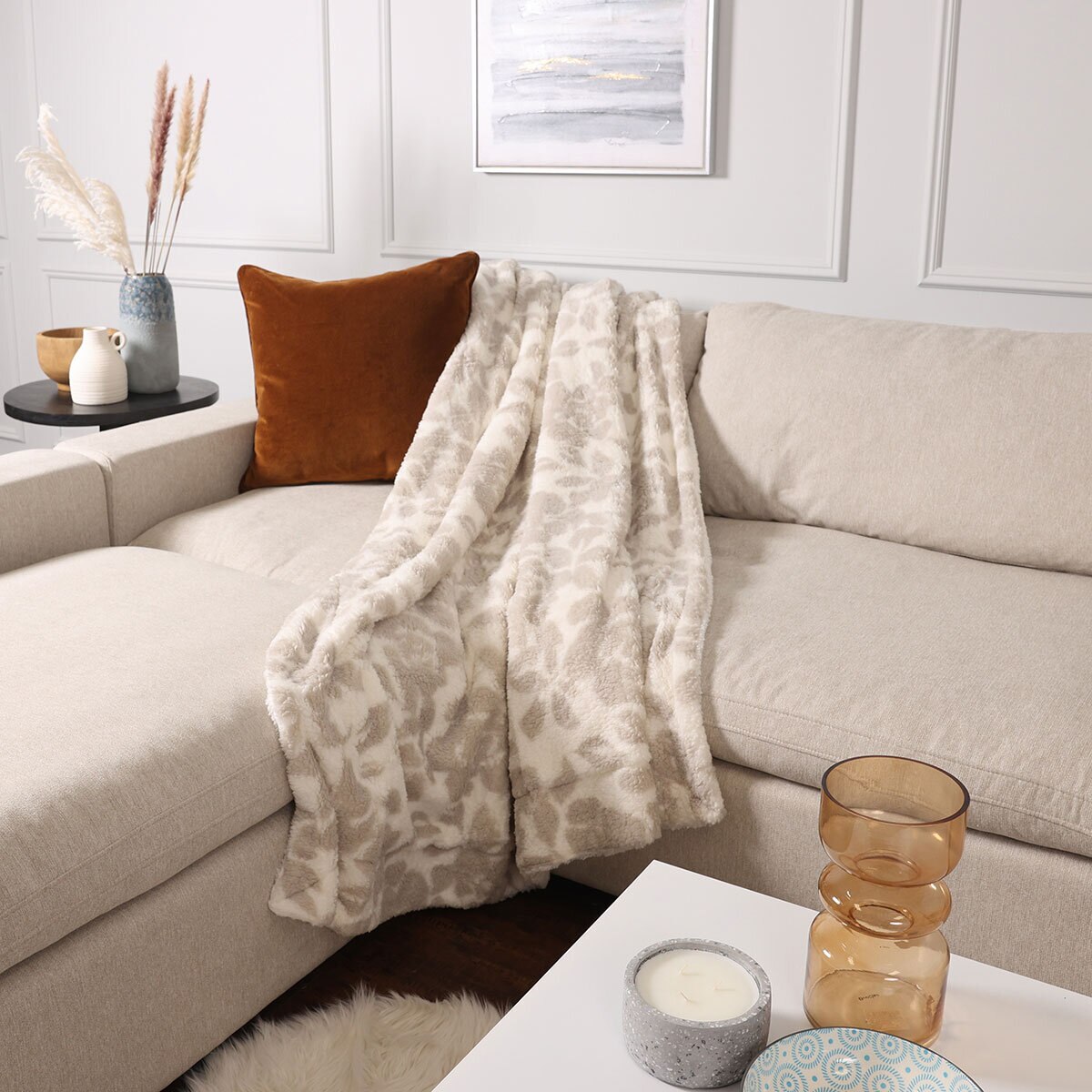 Life Comfort Reversible Sherpa Throw in 3 colours, 152 x ...