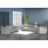 Selsey Grey Fabric 2 Seater Sofa