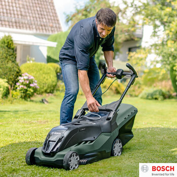 Bosch Advanced Rotak 36V (6.0Ah) Cordless 46cm Lawn Mower with Battery & Charger - Model 36-850