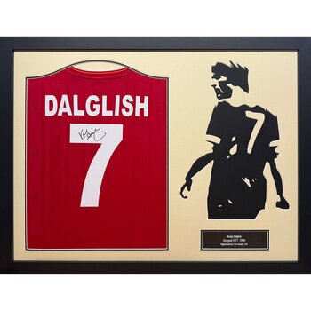 Kenny Dalglish Signed Framed 1986 Liverpool Football Shirt