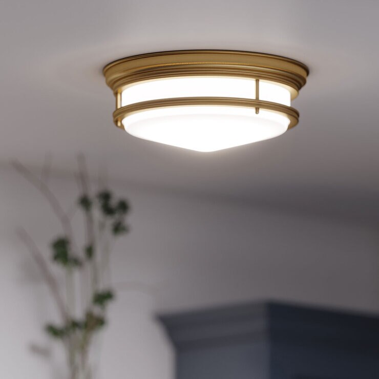 Hadley 3 Light Flush - Brushed Bronze Hadley 3 Light Flush - Brushed Bronze