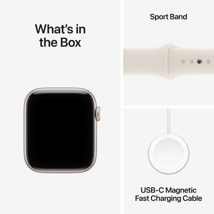 Buy Apple Watch SE 3 GPS + Cellular, 44mm Starlight Aluminium Case with Starlight Sport Band M/L, MEPF4MP/A at costco.co.uk