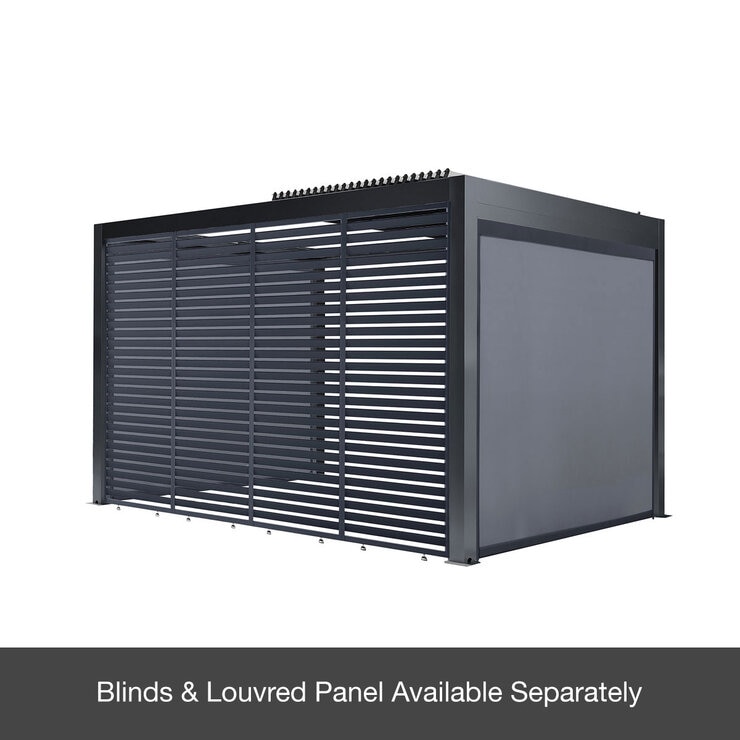 Sunvilla 9ft 10" x 13ft 2" (3 x 4m) Full Electric Louvered Pergola with LEDs