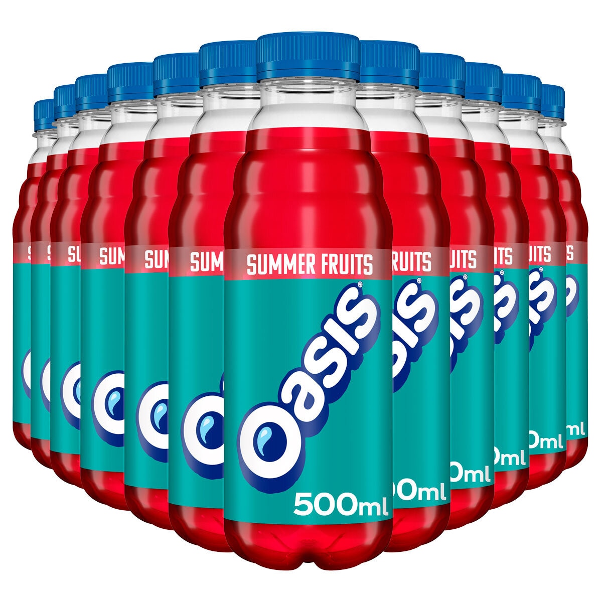 Multiple bottles on white background