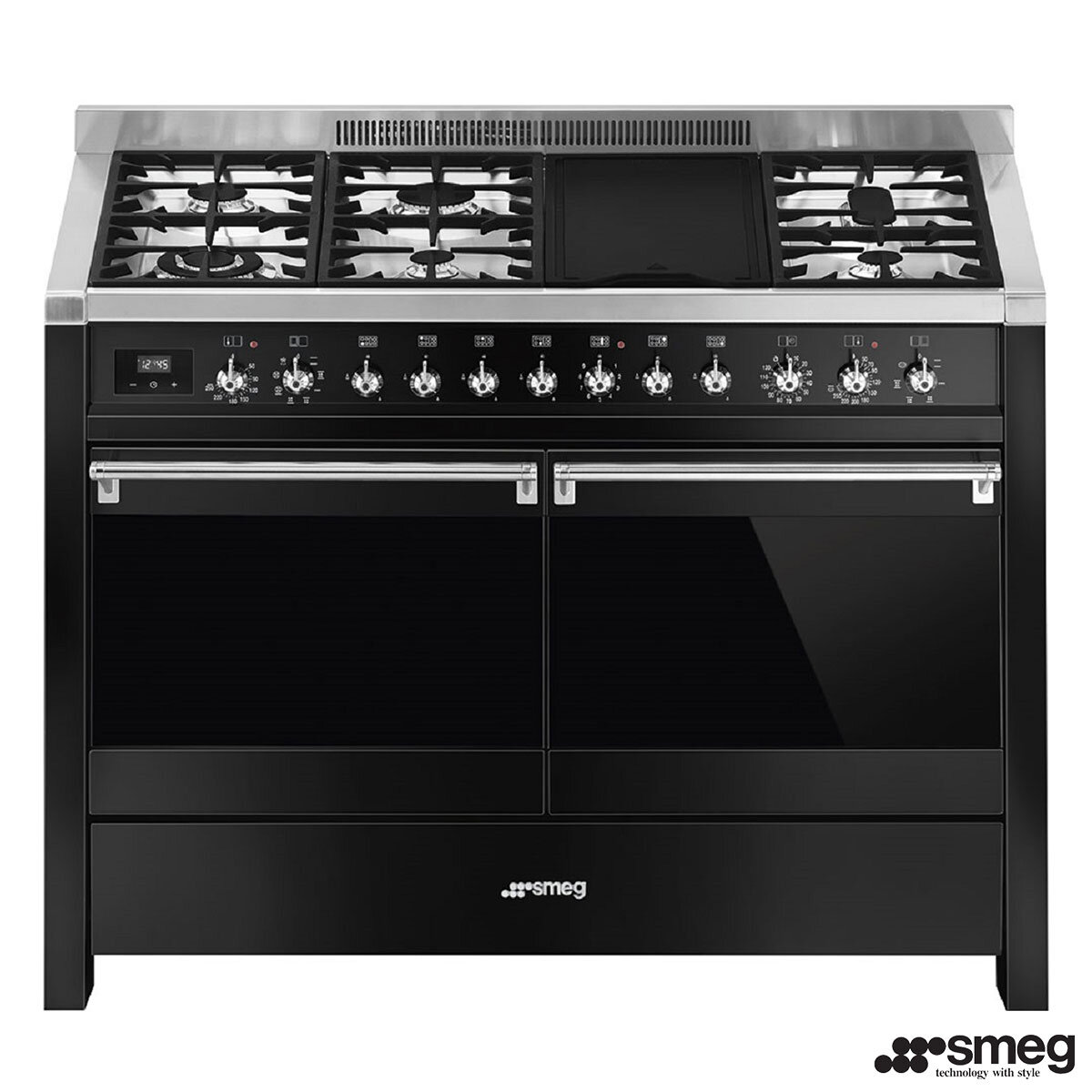 Smeg Opera A4BL81 120cm Dual Fuel Range Cooker, B Rated