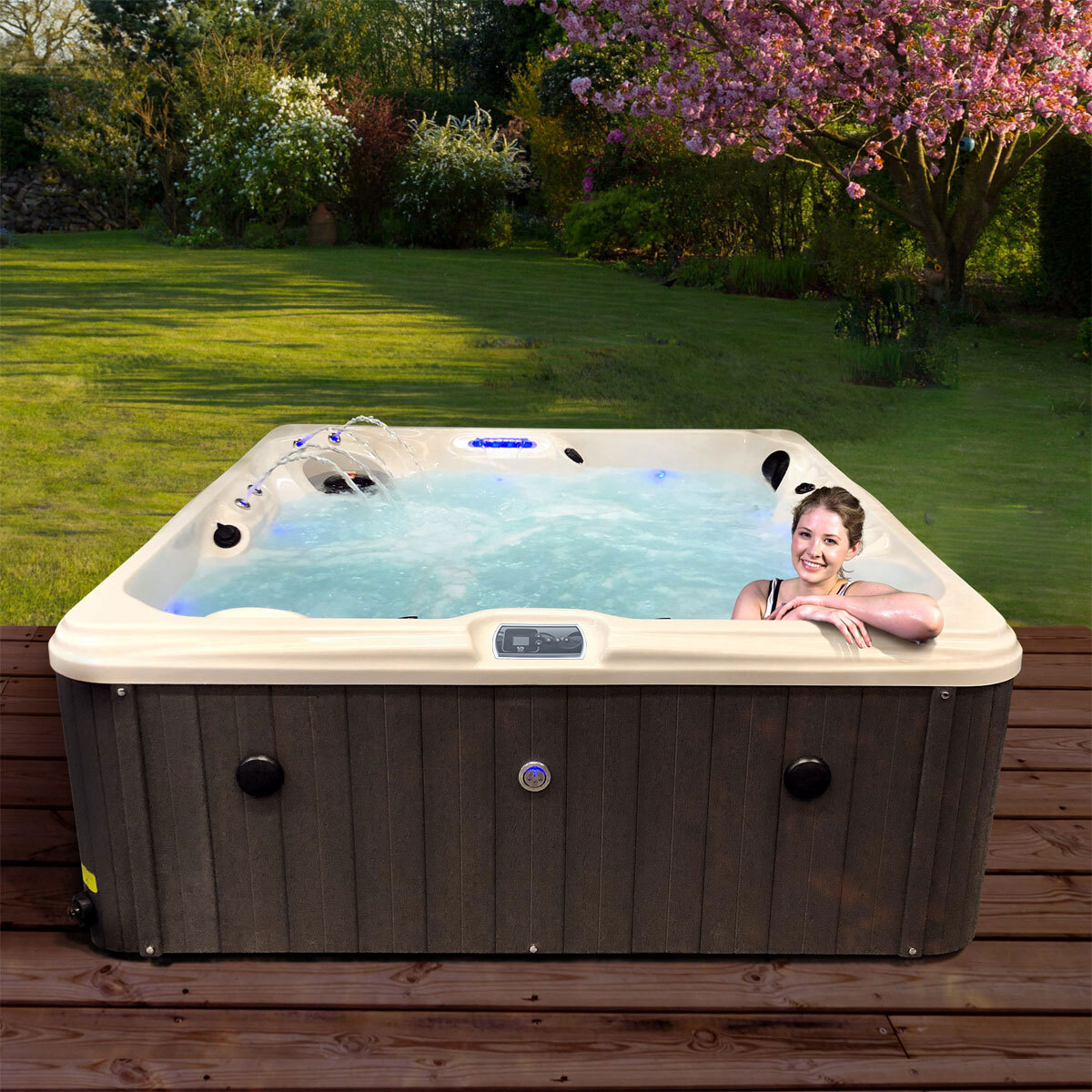 Blue Whale Spa Summer Lake 53-Jet 5 Person Hot Tub - Delivered and Installed