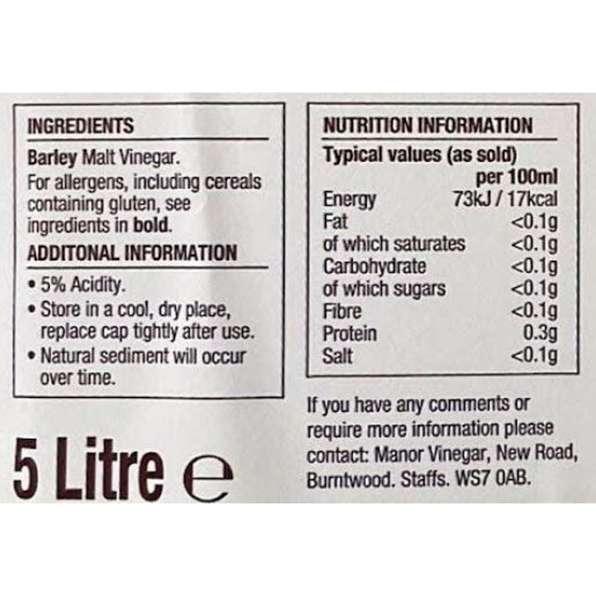 Nutritional Information