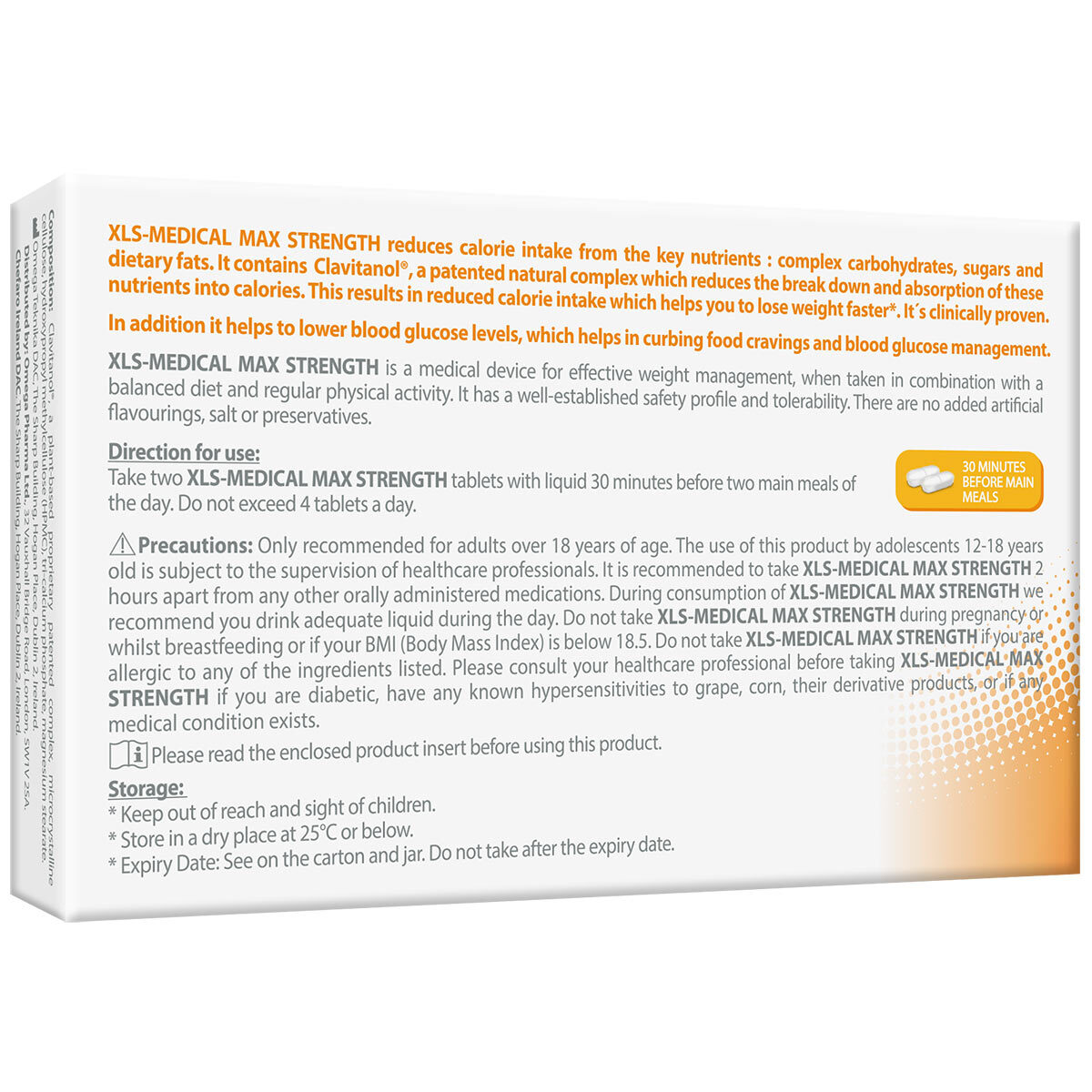XLS Medical Max Strength, 6 x 20 Count