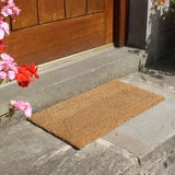 JVL Manor Natural Coir Latex-Backed Door Mat, 40 x 70cm - 2 Pack