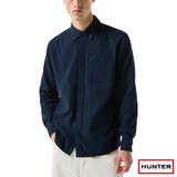 Hunter Mens Long Sleeve Shirt in Navy