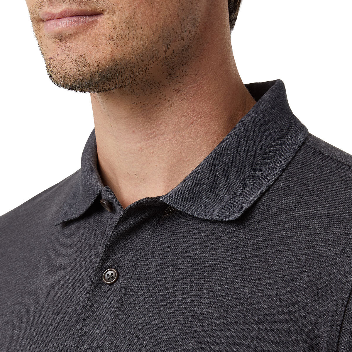 32 Degrees Men's Pique Polo in Black