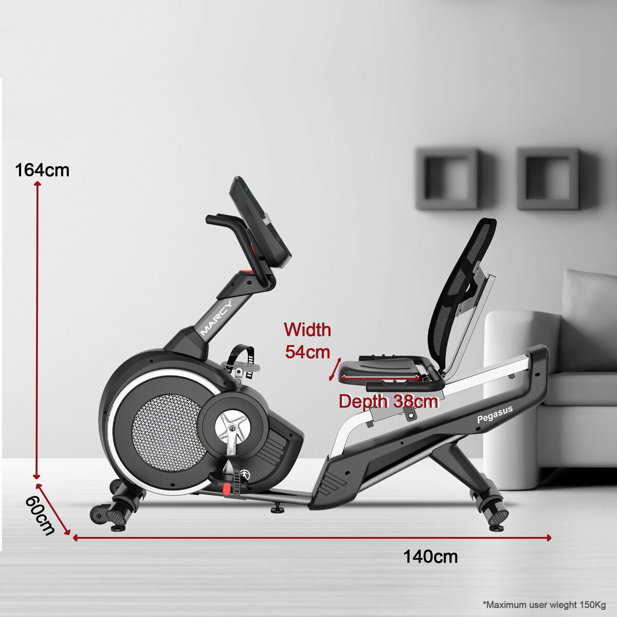 Marcy Pegasus Premium Home Recumbent Bike