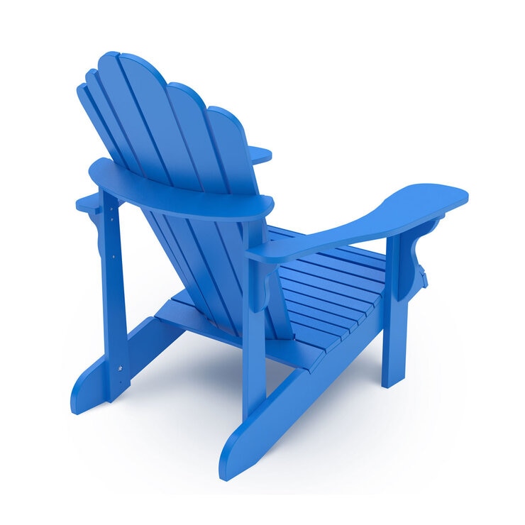 Leisure Line Adirondack Faux Wood Garden Chair in Blue