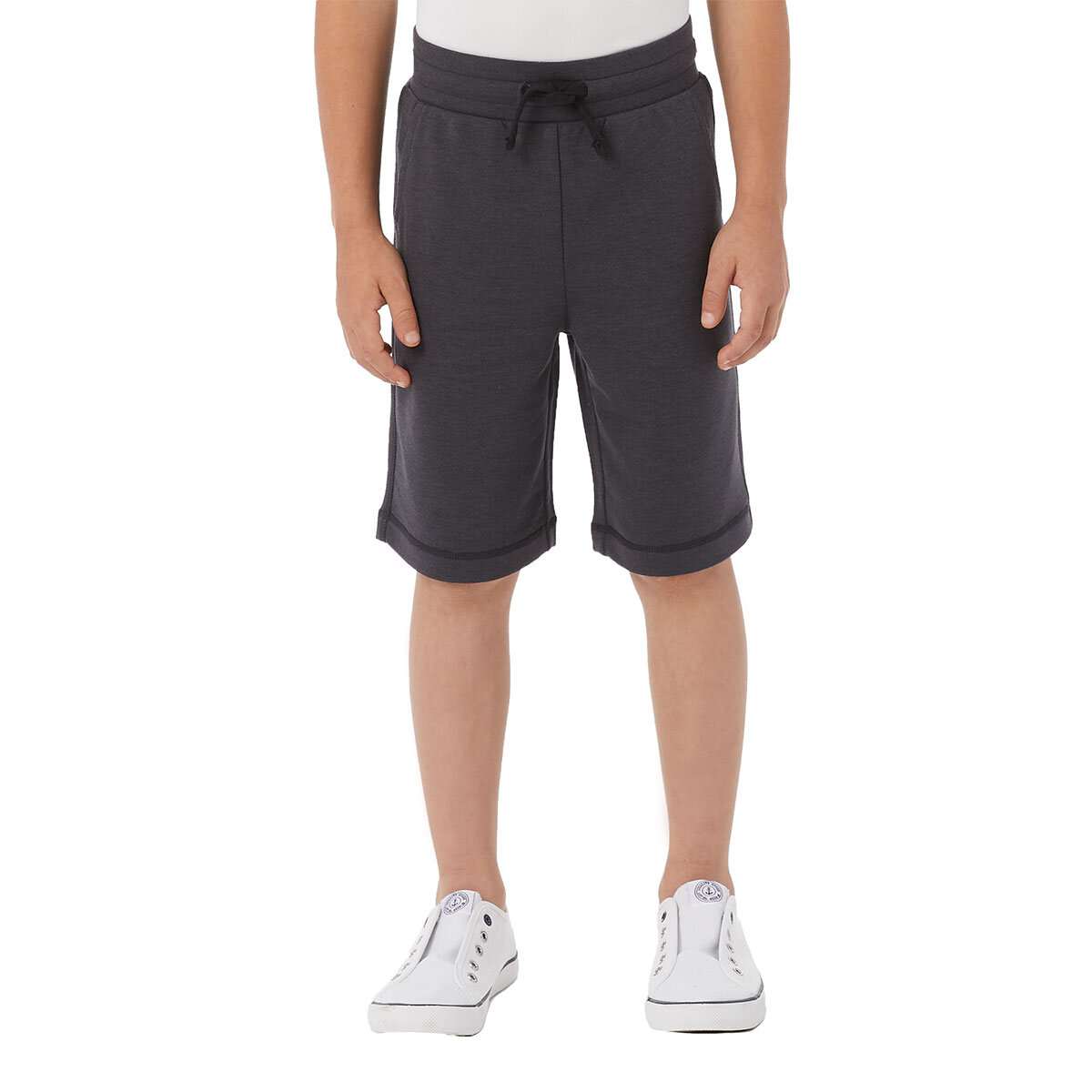 image of front of black shorts