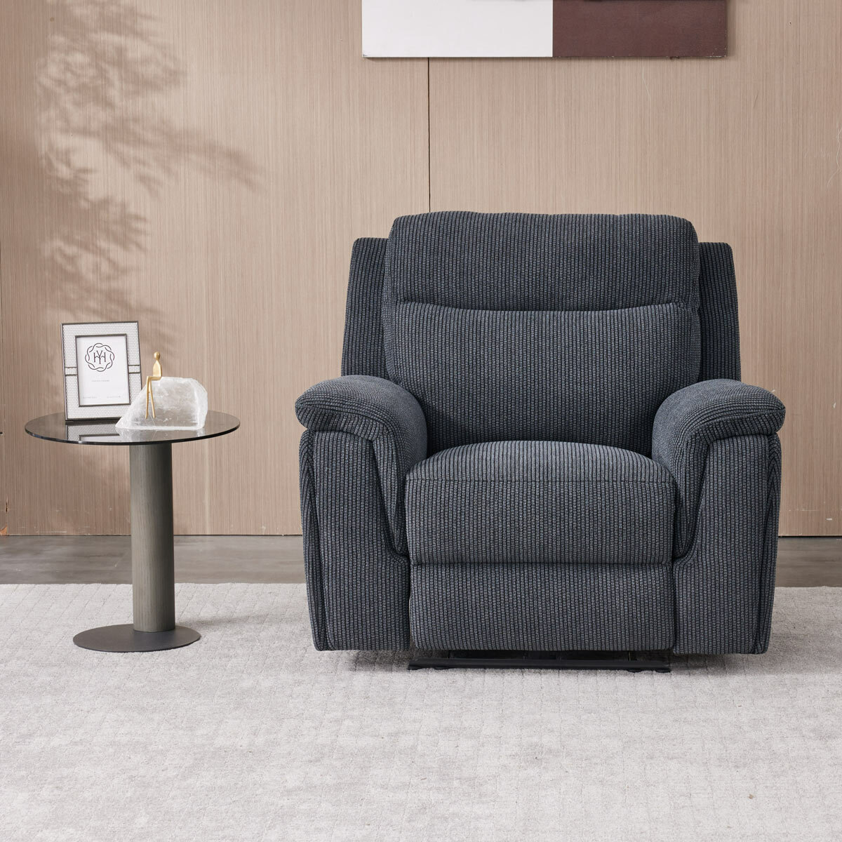 Maverick Grey Fabric Power Recliner Armchair