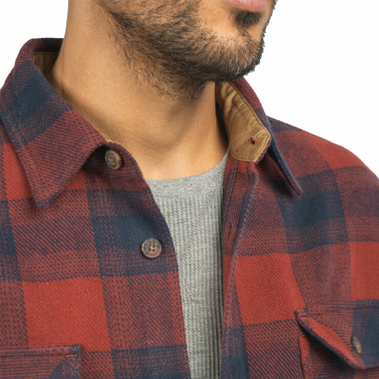 Jachs Mens Flannel Shirt & Thermal 2 Pack in Red