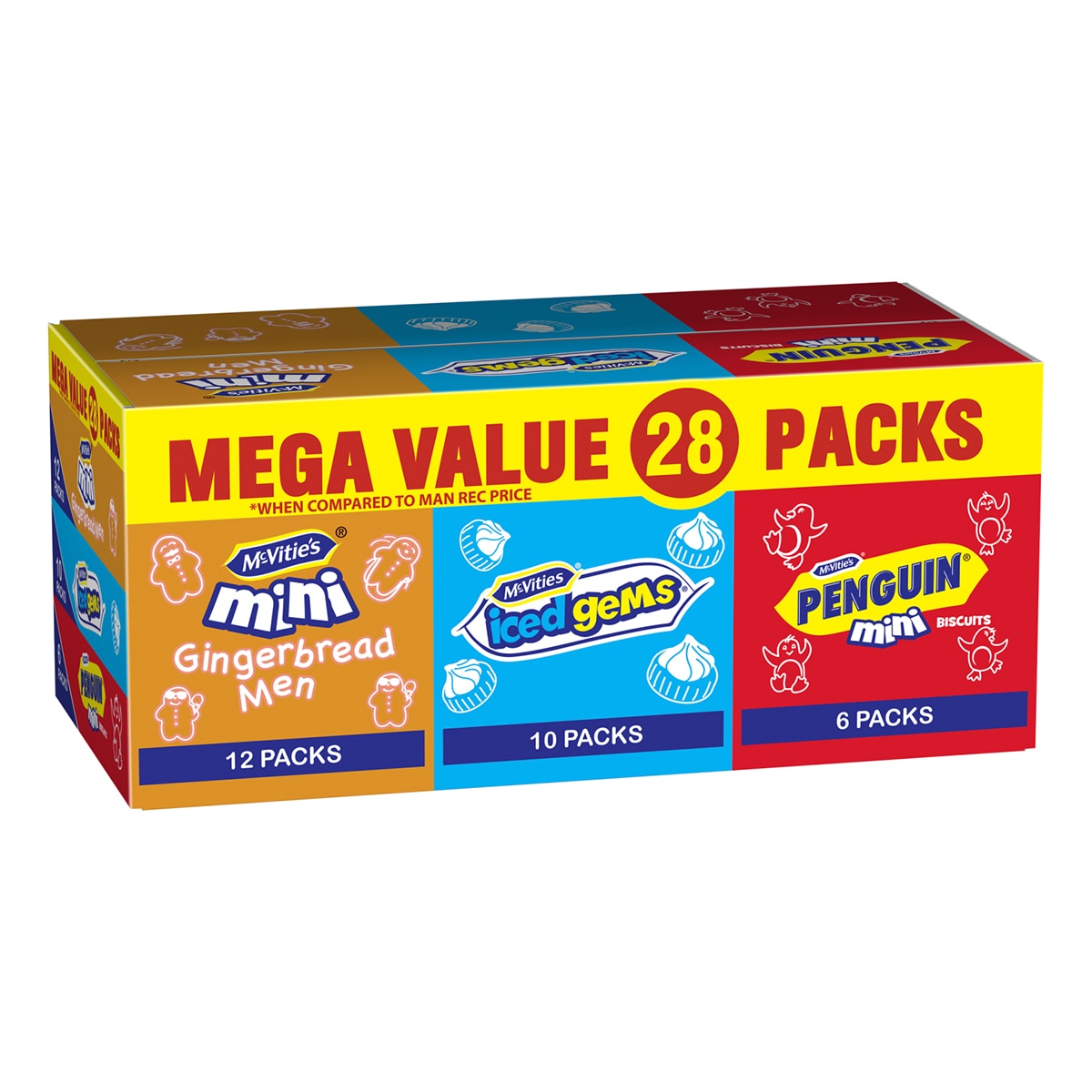 McVitie's Mini's Mixed Box, 28 Pack