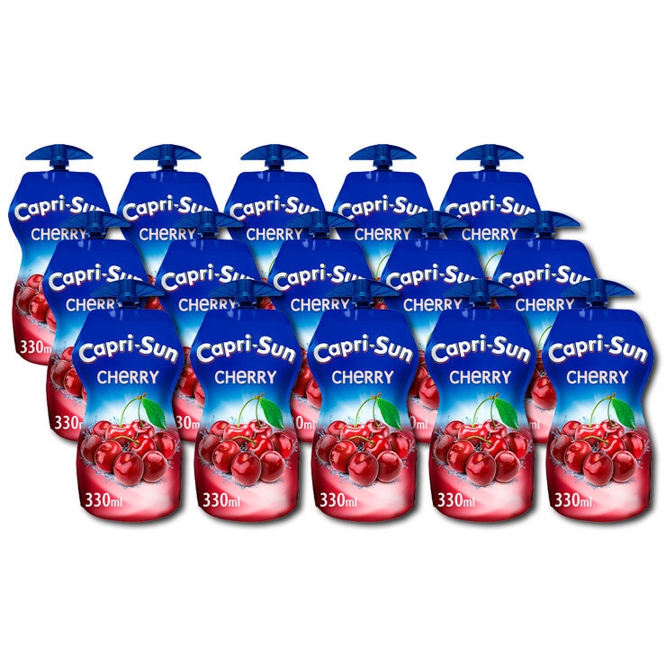 Capri-Sun Sports Cap Cherry Flavour Drink, 15 x 330ml Capri-Sun Sports Cap Cherry Flavour Drink, 15 x 330ml