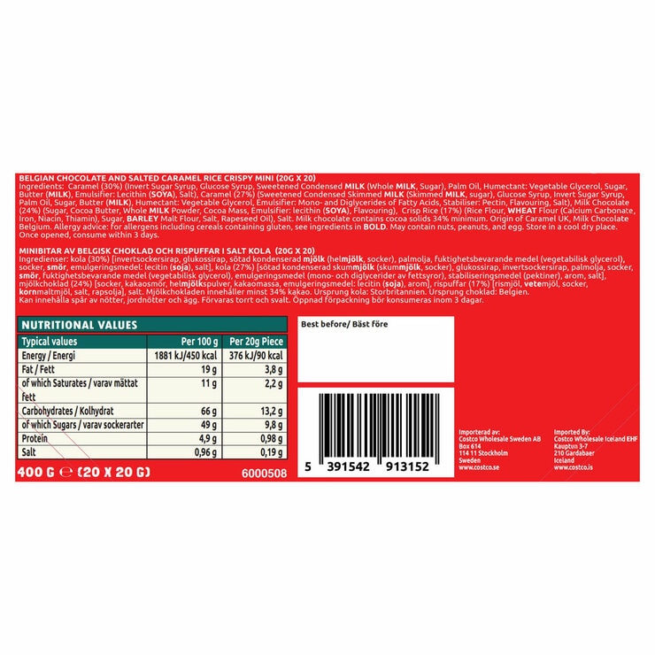 Broderick Brothers Salted Caramel Crispy Chunks, 400g