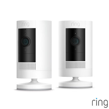 Ring Battery Stick Up Cam Duo Pack in White
