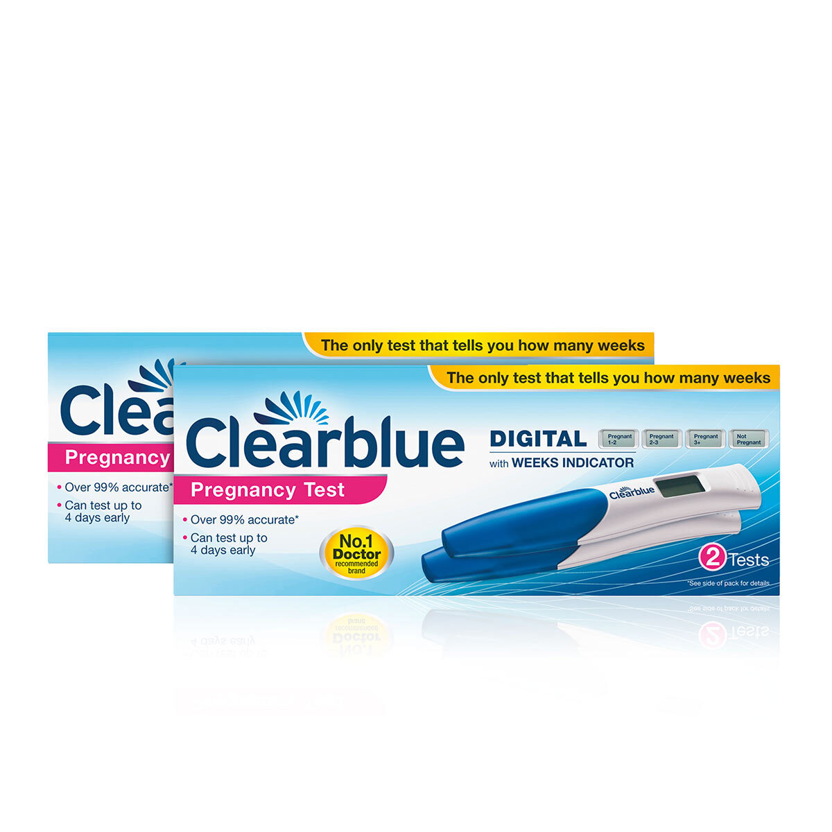 Clearblue Digital Pregnancy Test Sticks, 4 Tests