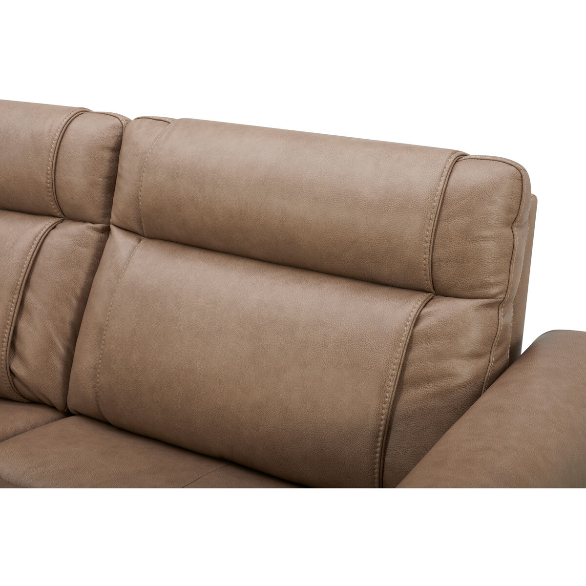 Aiden & Ivy Spencer Brown Leather Power Reclining Large 2 Seater Sofa
