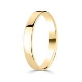 3.0mm Basic Light Court Wedding band. 18ct Yellow Gold