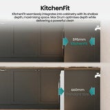 Hisense KitchenFit 5i Series WD5I1245BWRH 12kg / 8kg Washer Dryer, A Rated in White