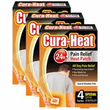 Cura Heat Pain Relief Patch, 3 x 4 Pack