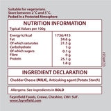 Minstrel Grated Mature Cheddar, 1.5kg