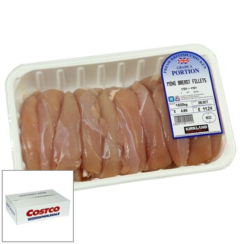 Mini Chicken Breast Fillets Case, Variable Weight 22kg - 25kg  (CASE SALE)