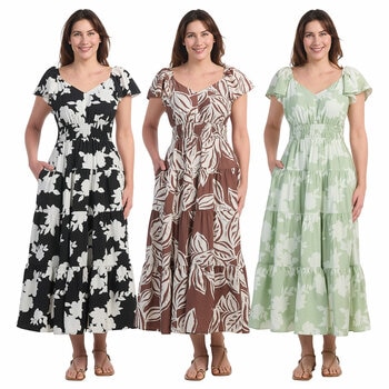 Dalia Ladies Tiered Maxi Dress