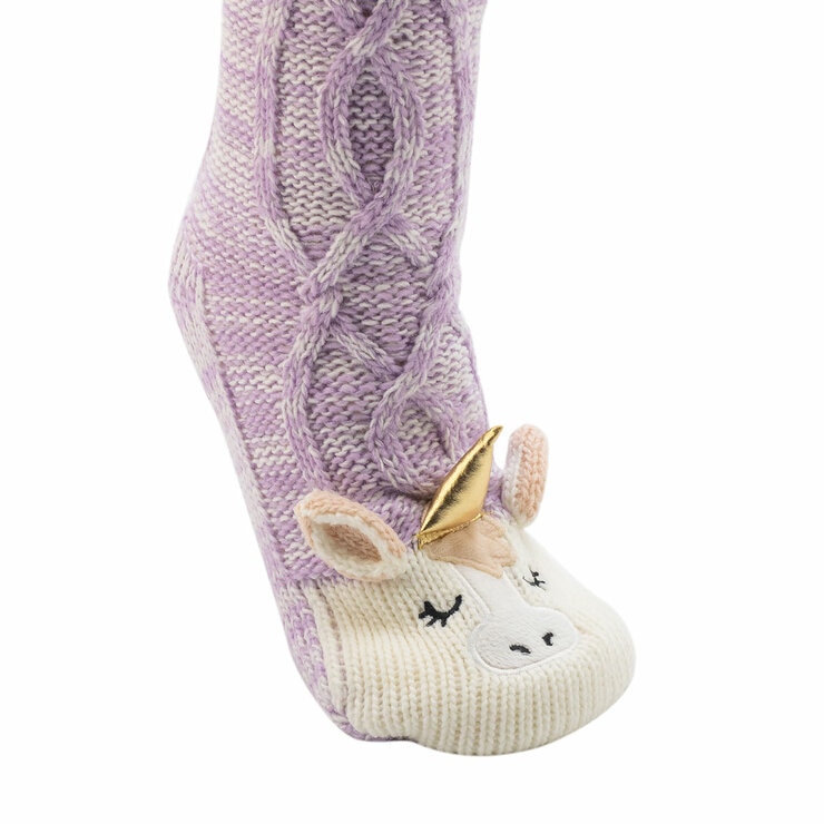 Jane & Bleecker Ladie's Critter Sock 2 Pack in Unicorn and Cat