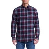 Weatherproof Vintage Men's Long Sleeve Flannel Shirt in Rhubarb