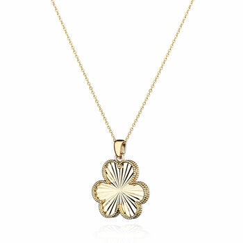 14ct Yellow Gold Three Heart Diamond Cut Pendant 14ct Yellow Gold Three Heart Diamond Cut Pendant