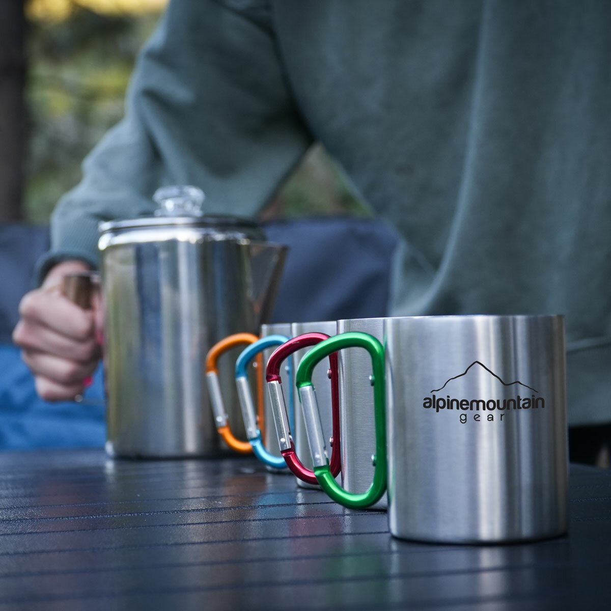 Alpine Mountain Gear Stainless Steel Coffee Set