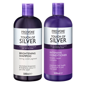 PRO:VOKE Touch of Silver Shampoo & Conditioner, 2 x 500ml