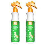 2 pack of coconut lime and berbena scented dog conditioner on white background