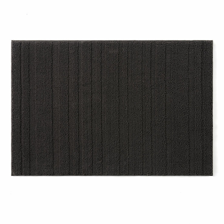 Evergrace Home Chenille Memory Foam Bath Mat in Grey, 61 x 91 cm