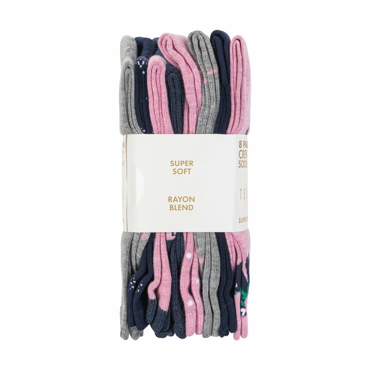 Ted Baker Women's Crew Sock, 8 Pack