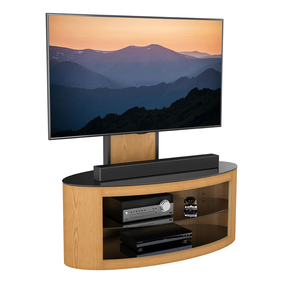 AVF Buckingham 1000 TV Stand for TVs up to 65", Oak