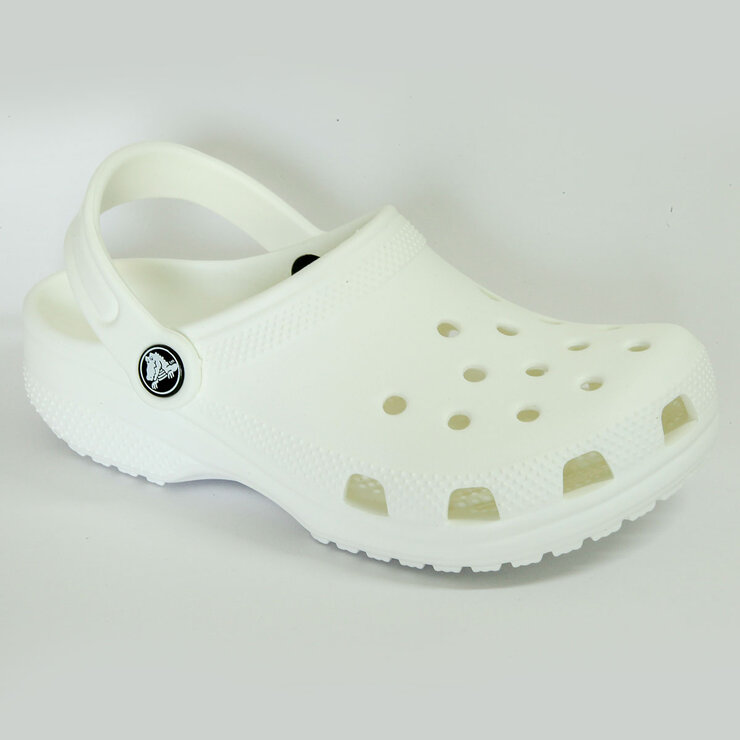 Crocs Kids Classic Clogs in White