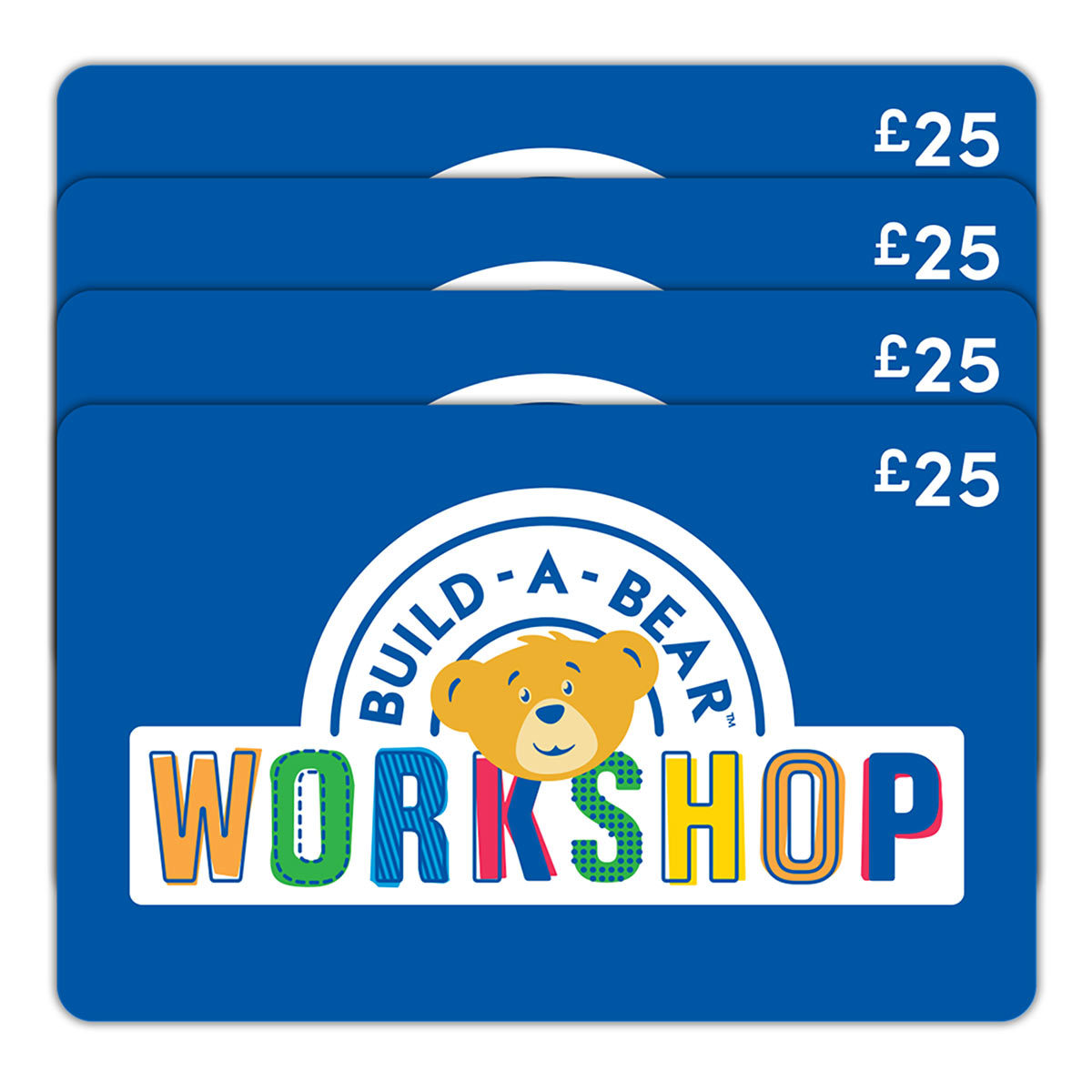 £100 BUILD-A-BEAR Gift Card Multipack (4 x £25)