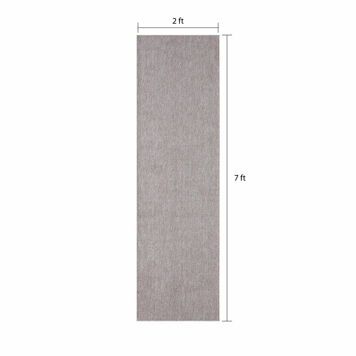 runner rug with a subtle woven texture