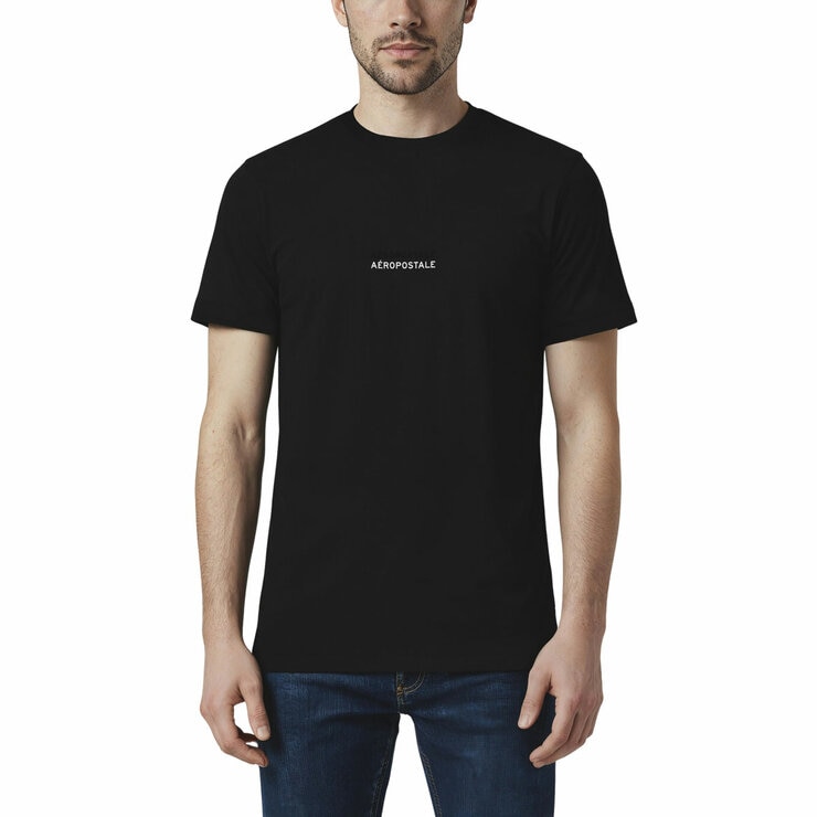 Aeropostale Men's T-Shirt in Black Aeropostale Men's T-Shirt in Black